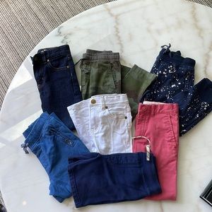 Six J.Crew pants and one shorts bundle size 5 boys